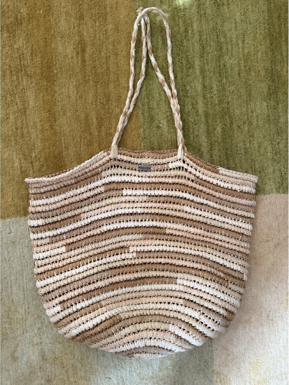 Roxy Straw Tote Bag